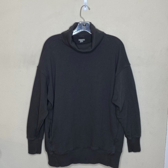 Aerie Sweatshirt Long Sleeve Cowl Neck Gray - Picture 1 of 6